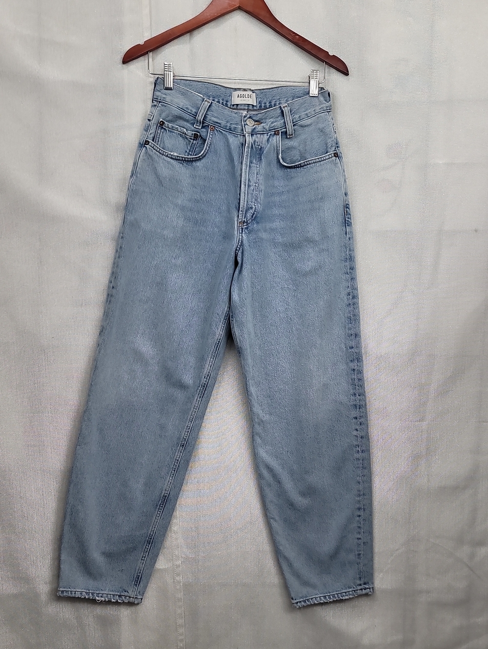 Agolde Light Blue High Waist Tapered Jeans Size 27